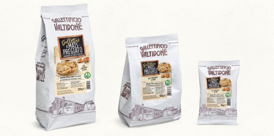 Linea di gallettine di mais