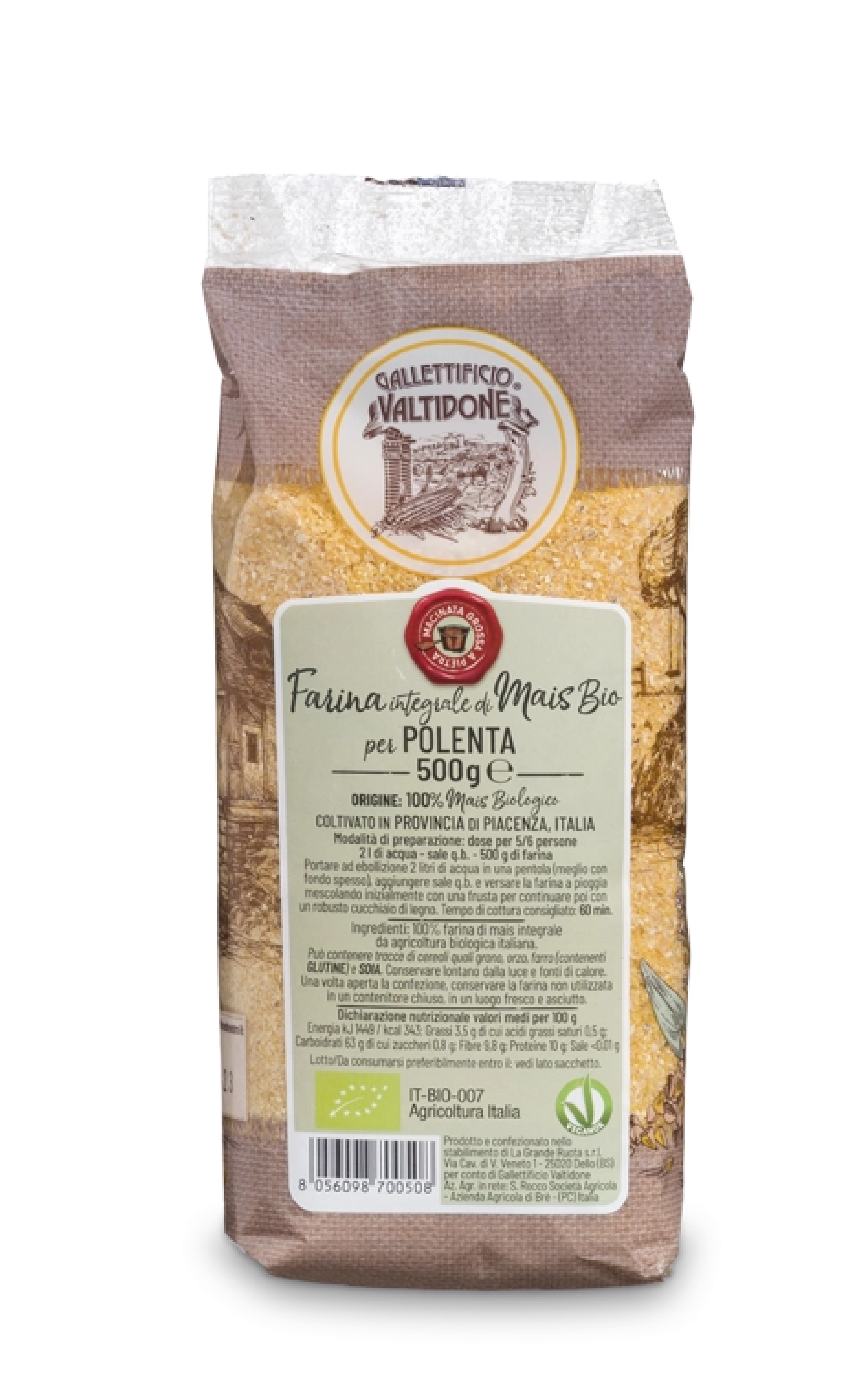 Farina istantanea di Mais BIOLOGICO per polenta